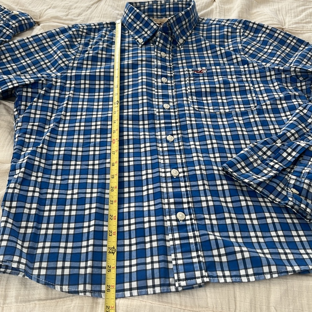 šBUY2 for $15šHollister Checkered Plaid Button Down Longsleeve Shirt size XL - Picture 9 of 10